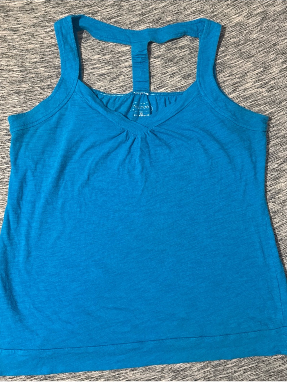 Maurices Bright Blue T-Back Tank Top